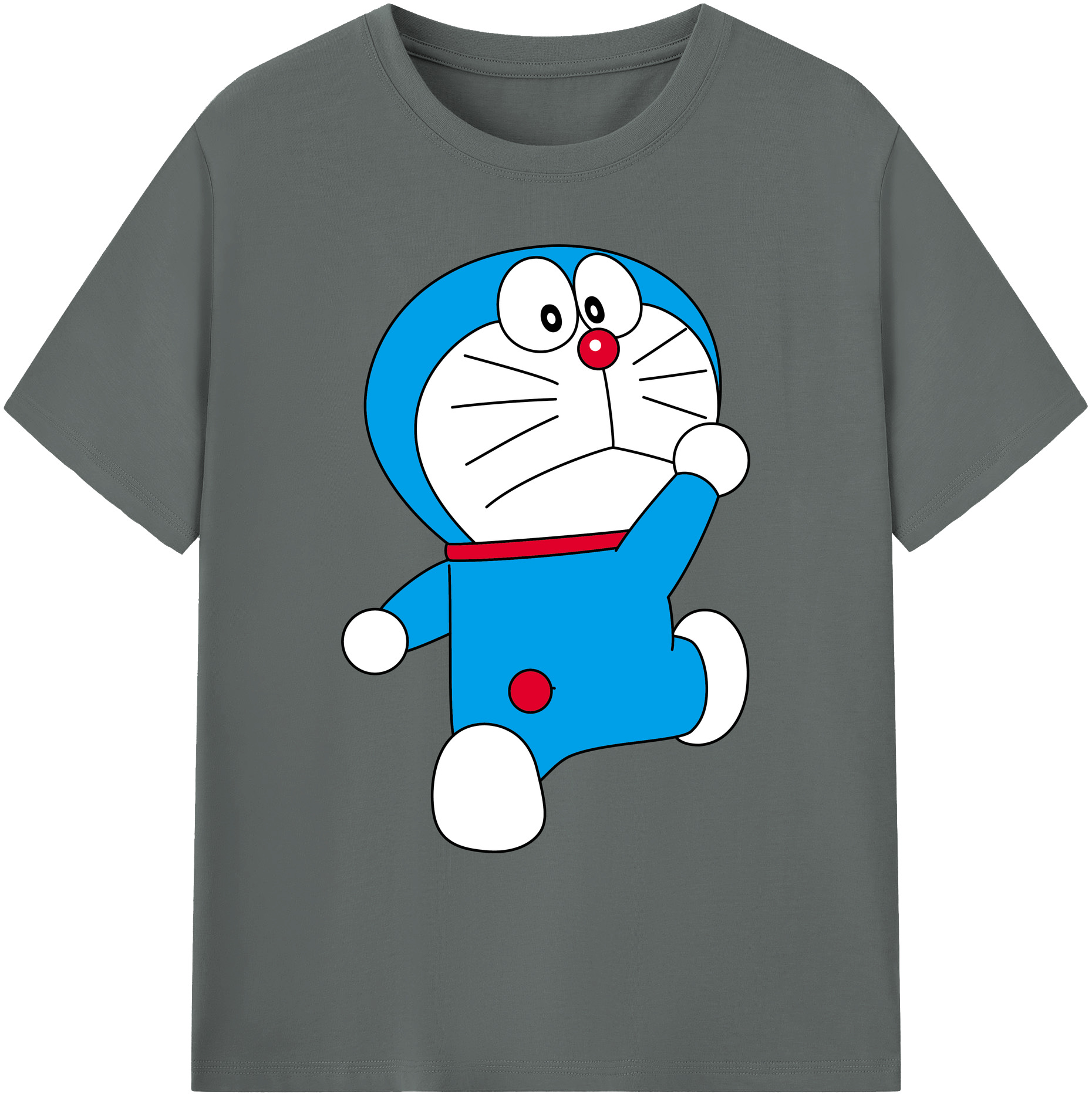 （画像用） ドラえもん Doraemon 綿100％ メンズ半袖Tシャツ｜肌触りやわらか＆通気性
